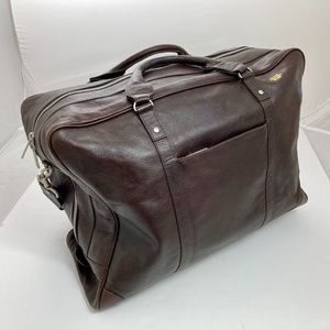 Jack Spade Brown Leather Weekender
